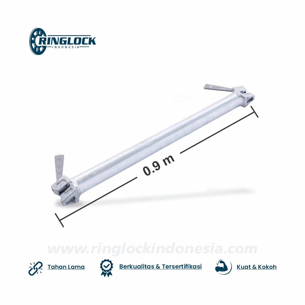 Scaffolding - Scaffolding Ringlock System - Ringlock System - Ladger 0.9 m - Scaffolding Tangga Mas - www.ringlockindonesia.com - www.tanggamasjayamakmur.com - C2