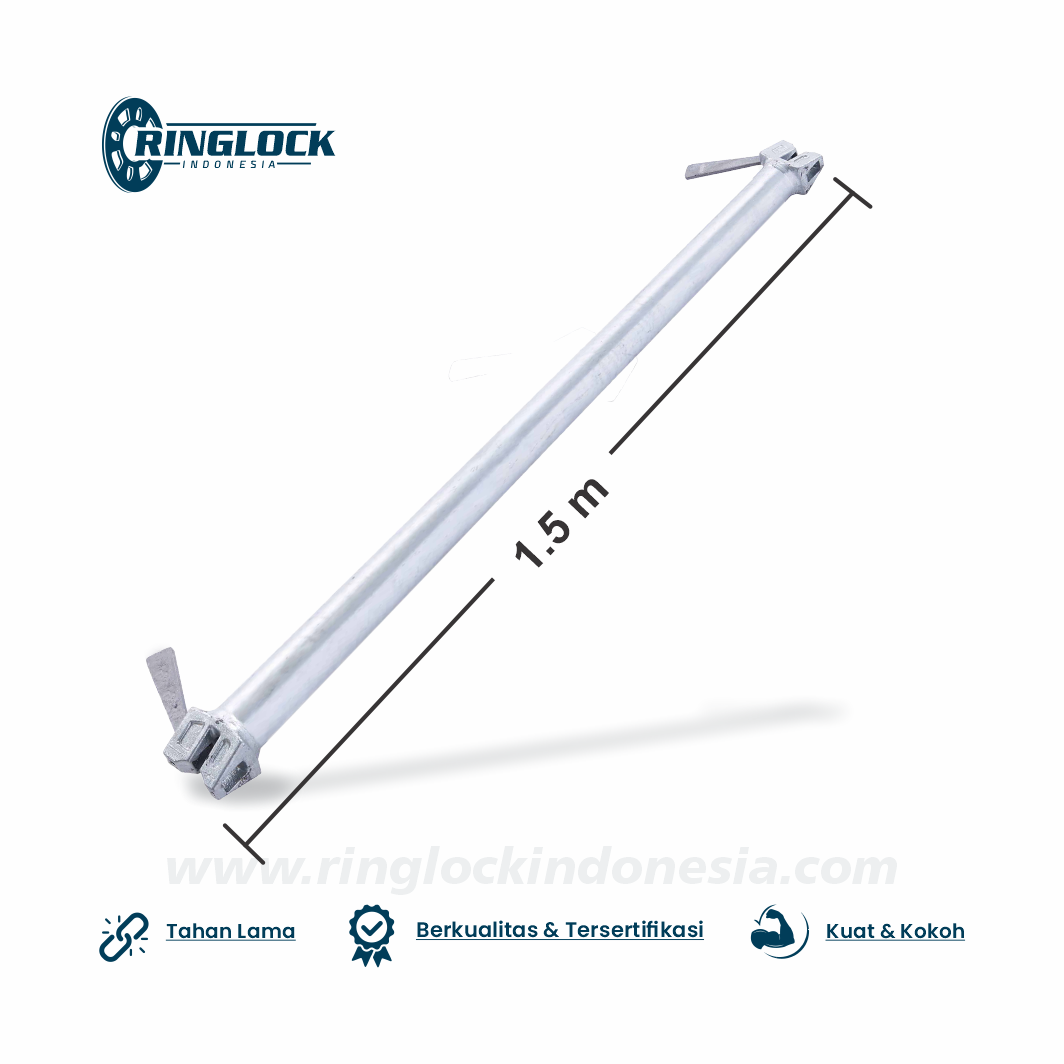 Scaffolding - Scaffolding Ringlock System - Ringlock System - Ladger 1.5 m - Scaffolding Tangga Mas - www.ringlockindonesia.com - www.tanggamasjayamakmur.com - C2