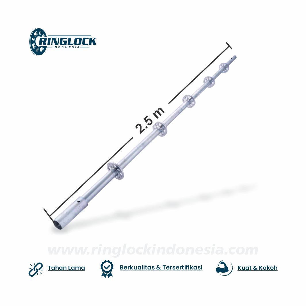 Scaffolding - Scaffolding Ringlock System - Ringlock System - Ringlock Standard 2.5m Scaffolding Tangga Mas - www.ringlockindonesia.com - www.tanggamasjayamakmur.com - C2