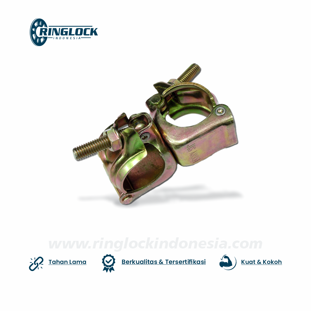 Scaffolding coupler - Clamp Scaffolding - Acessories Scaffolding - FIX CLAMP - JIS - Scaffolding Tangga Mas - www.tanggamasjayamakmur.com - www.ringlockindonesia.com - 1