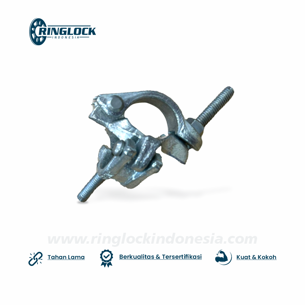 Scaffolding coupler - Clamp Scaffolding - Acessories Scaffolding -Fix Clamp Drop Forged - Scaffolding Tangga Mas - www.tanggamasjayamakmur.com - www.ringlockindonesia.com - BS